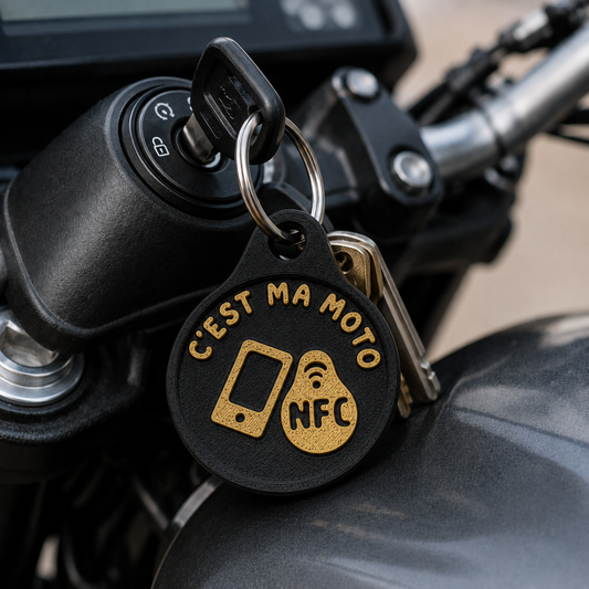 Porte-clés NFC « C’est ma moto »
