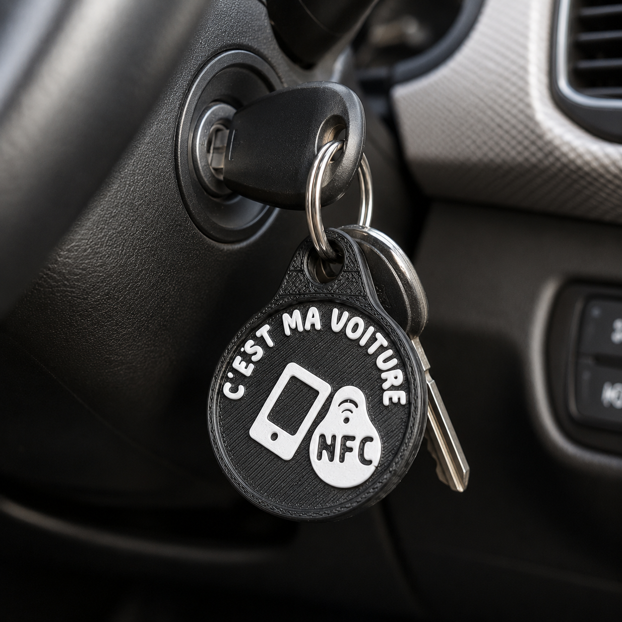 Porte-clés NFC « C’est ma voiture »