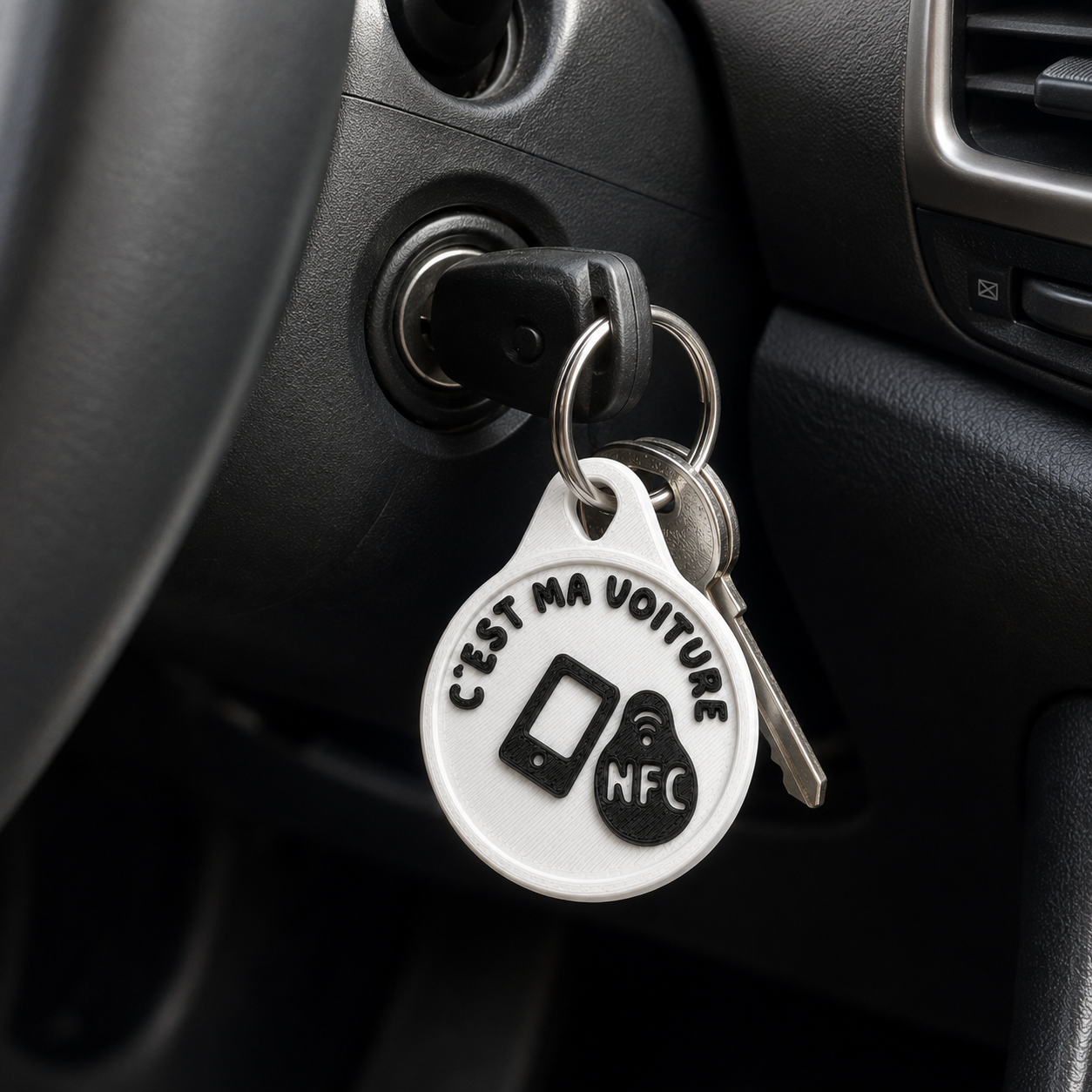 Porte-clés NFC « C’est ma voiture »