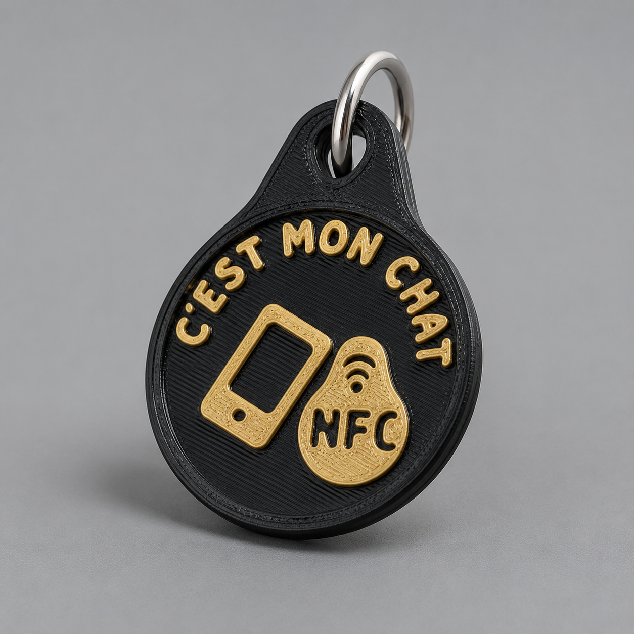 Médaillon NFC pour chat « C’est mon chat »