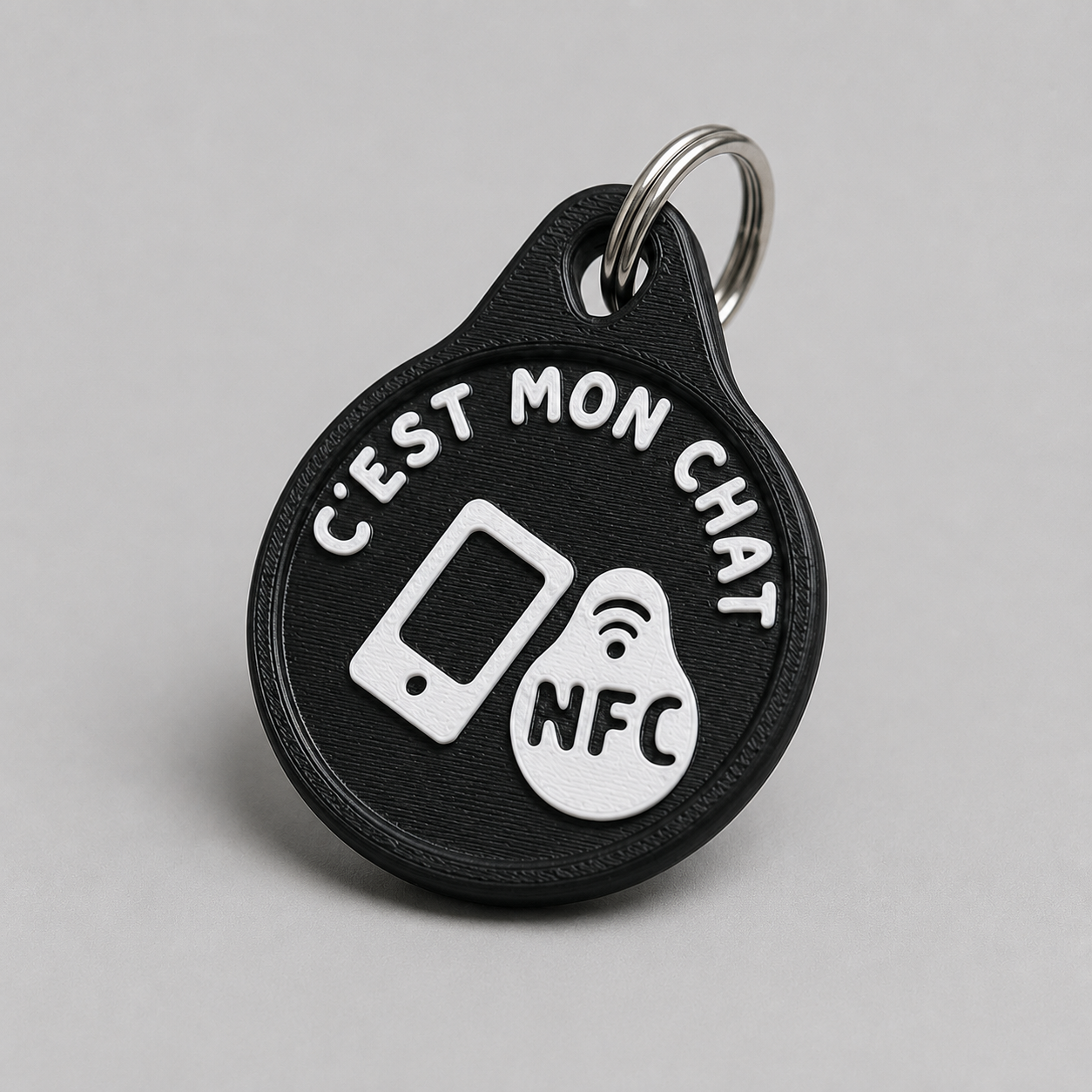 Médaillon NFC pour chat « C’est mon chat »