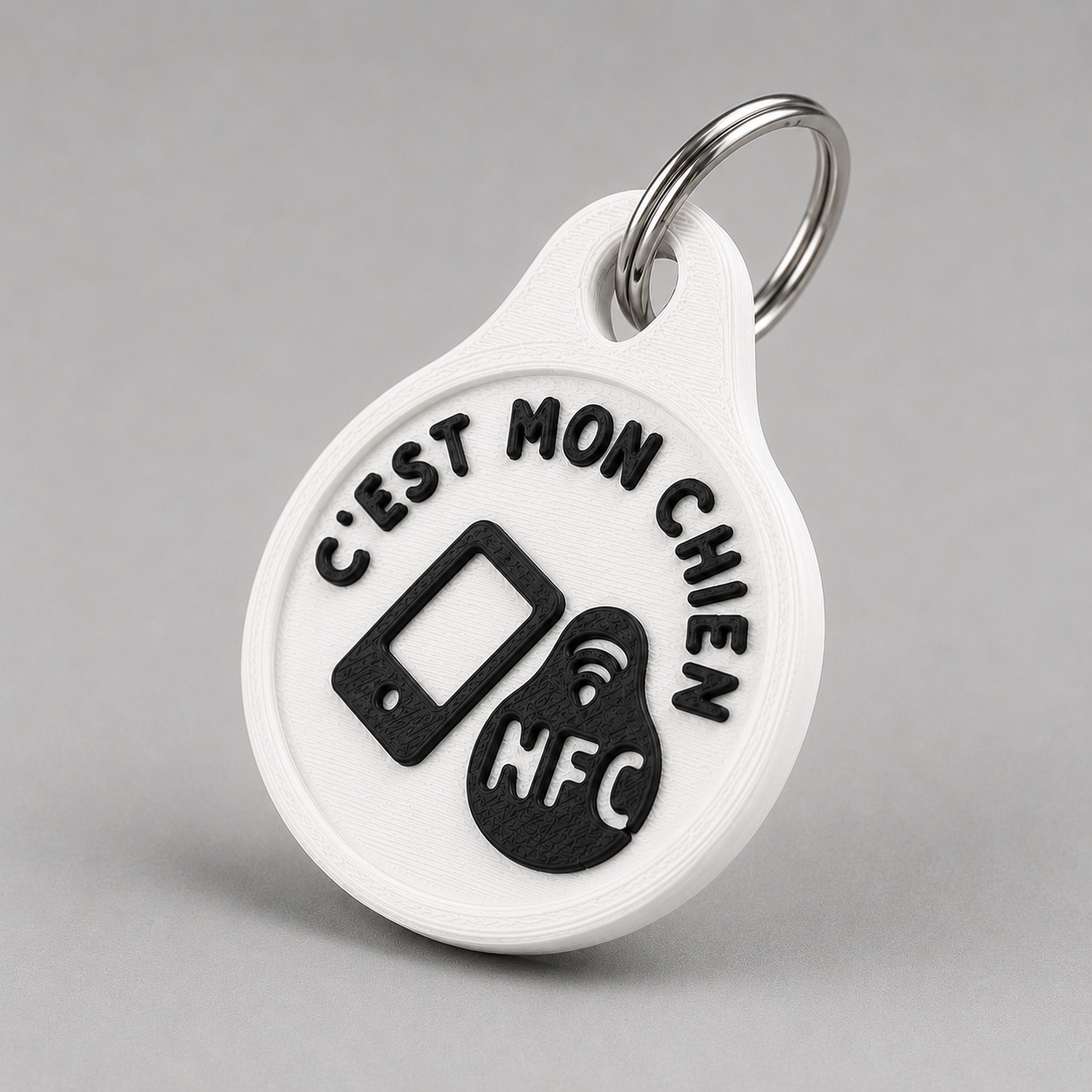 Médaillon NFC pour chien – « C’est mon chien »