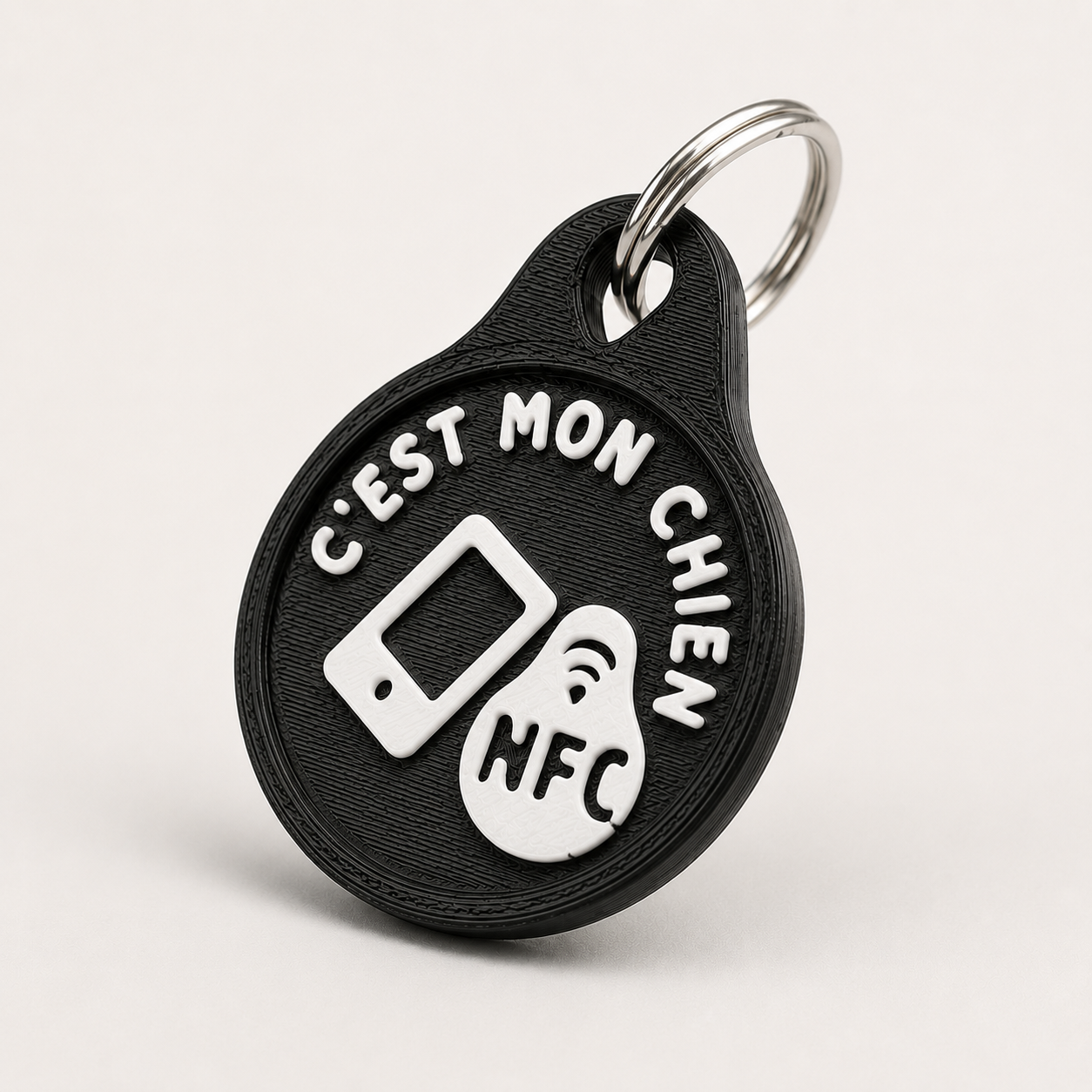 Médaillon NFC pour chien – « C’est mon chien »